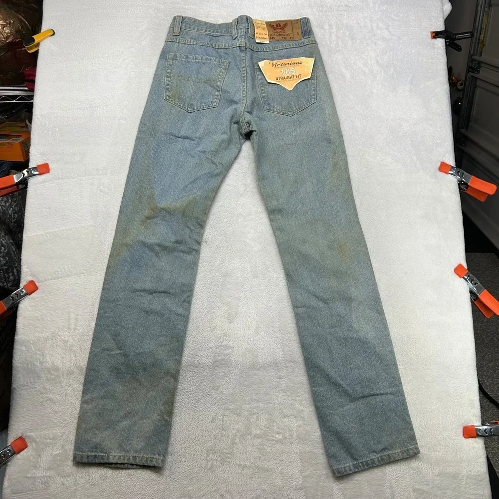 Victorious 105 Straight Fit Jeans‎ Men's Blue Denim Mid Rise Classic - 30X35 NWT